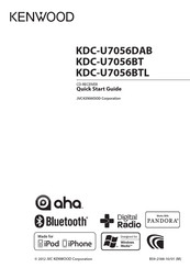 Kenwood KDC-U7056DAB Quick Start Manual