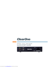 ClearOne IMPRESS IM100 Quick Start Manual