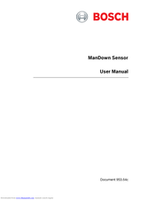 Bosch ManDown Sensor User Manual