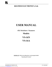Kramer VS-16A User Manual