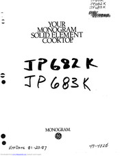 Monogram JP682K Manual