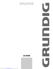 Grundig LE 8540 Manual