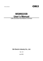 Oki MSM9225B User Manual