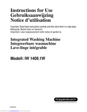 Küppersbusch IW 1409.1W Instructions For Use Manual