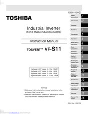 Toshiba TOSVERT VF-S11 Instruction Manual