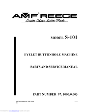 Amf Reece S-101 Installation Manual