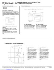 Jenn-Air JMC2127W Product Dimensions