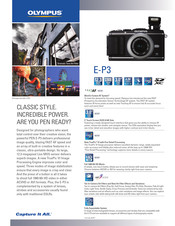 Olympus E-P3 Specifications