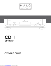 Halo HALO CD 1 Owner's Manual