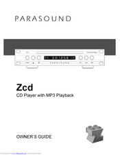 Parasound Zcd Owner's Manual