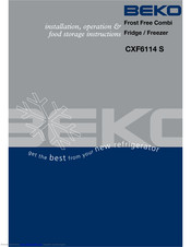 Beko CFX6114 S Operating Instructions Manual