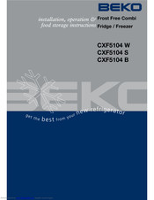 Beko CXF5104 B Operating Instructions Manual