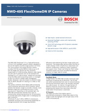 Bosch NWD-495 User Manual