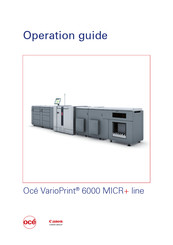 Oce VarioPrint 6000 MICR+ series User Manual