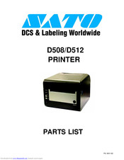Sato D512 Manuals | ManualsLib