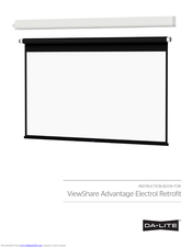 Da-Lite ViewShare Advantage Electrol Retrofit Instruction Book