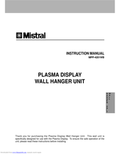 Mistral MPP-4201WB Instruction Manual
