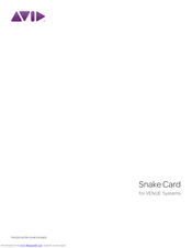Avid Technology Snake Card User Manual