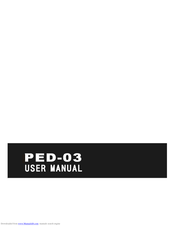Pyle PED03 Manual