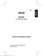 Asus NX1001 Quick Installation Manual