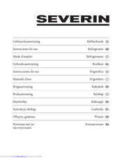 Severin Refrigerator Instructions For Use Manual