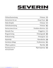 Severin DEEP FRYER - Instructions For Use Manual