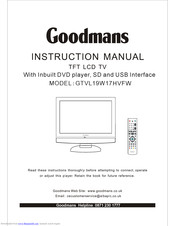 Goodmans GTVL19W17HVFW Instruction Manual