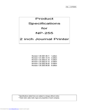 Star Micronics NP-255 Product Specifications