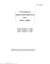 Star Micronics NP-345 Product Specifications