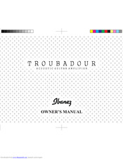 Ibanez Troubadour Owner's Manual