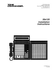 Tone Commander 30e120 Installation Instructions Manual