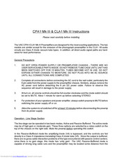 Vac CPA1 Mk III Instructions