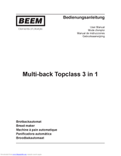 Beem Multi-back Topclass 3 in 1 User Manual