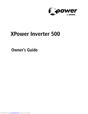 Xantrex XPower 500 Owner's Manual