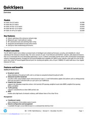 HP JG300A Specifications