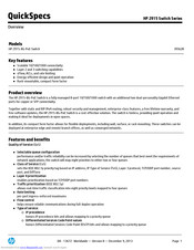 HP ProCurve 2915-8G-PoE Specifications