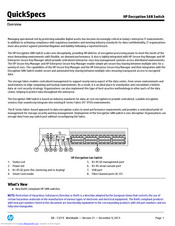 HP Encryption SAN Specifications
