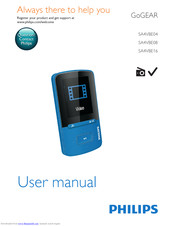 Philips Go GEAR SA4VBE04 User Manual