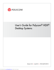 Polycom HDX 4500 User Manual