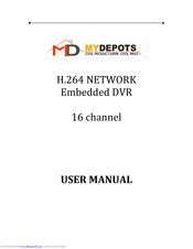 MyDepots H.264 Network Embedded DVR User Manual