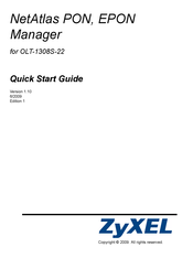 ZyXEL Communications NetAtlas Quick Start Manual