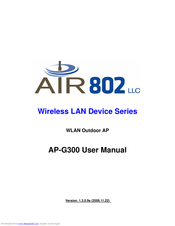 Air 802 AP-G300 User Manual