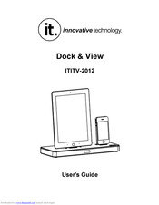 Innovative Technology Dock & View ITITV-2012 User Manual