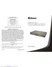 Swann DVR4-NET-PLUS SW243-4NU User Manual