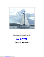 Sienne Jeanneau International 50 Operation Manual