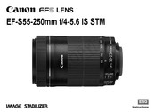 Canon EF-S55-250mm f/4-5.6 IS II Instructions Manual