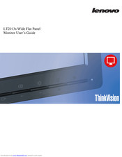 Lenovo ThinkVision LT2013s Wide User Manual