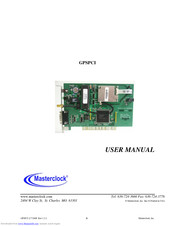 Masterclock GPSPCI User Manual