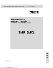 Zanussi ZMU16MXL User Manual