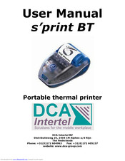 DCA Intertel s'print BT User Manual